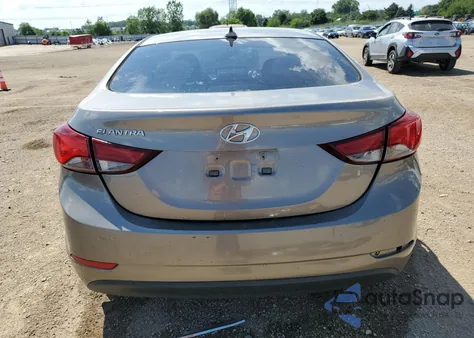 2016 Hyundai Elantra Se from USA, damaged, VIN 5NPDH4AE6GH776982